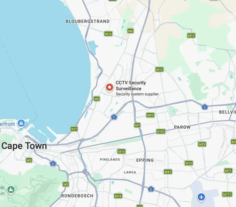 Map showing the CCTV Security Surveillance Western Cape branch in Marconi Beam