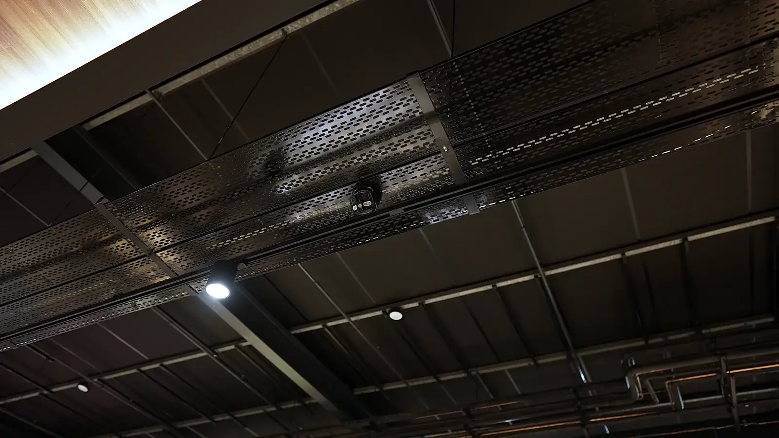 AI-ready CCTV dome cameras installed in a store ceiling