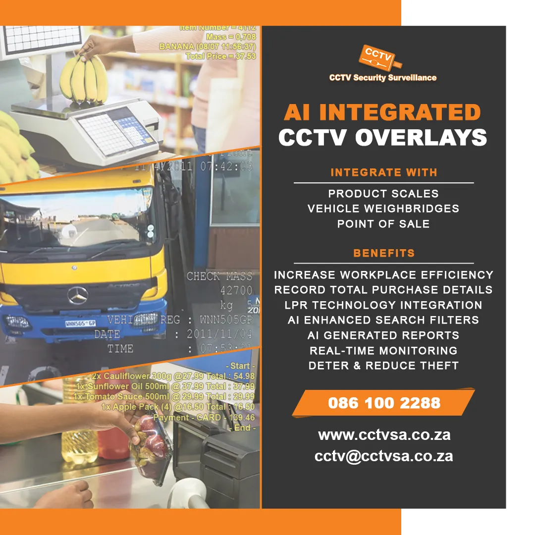 AI integrated CCTV overlays for product scales, vehicle weighbridges and point of sale