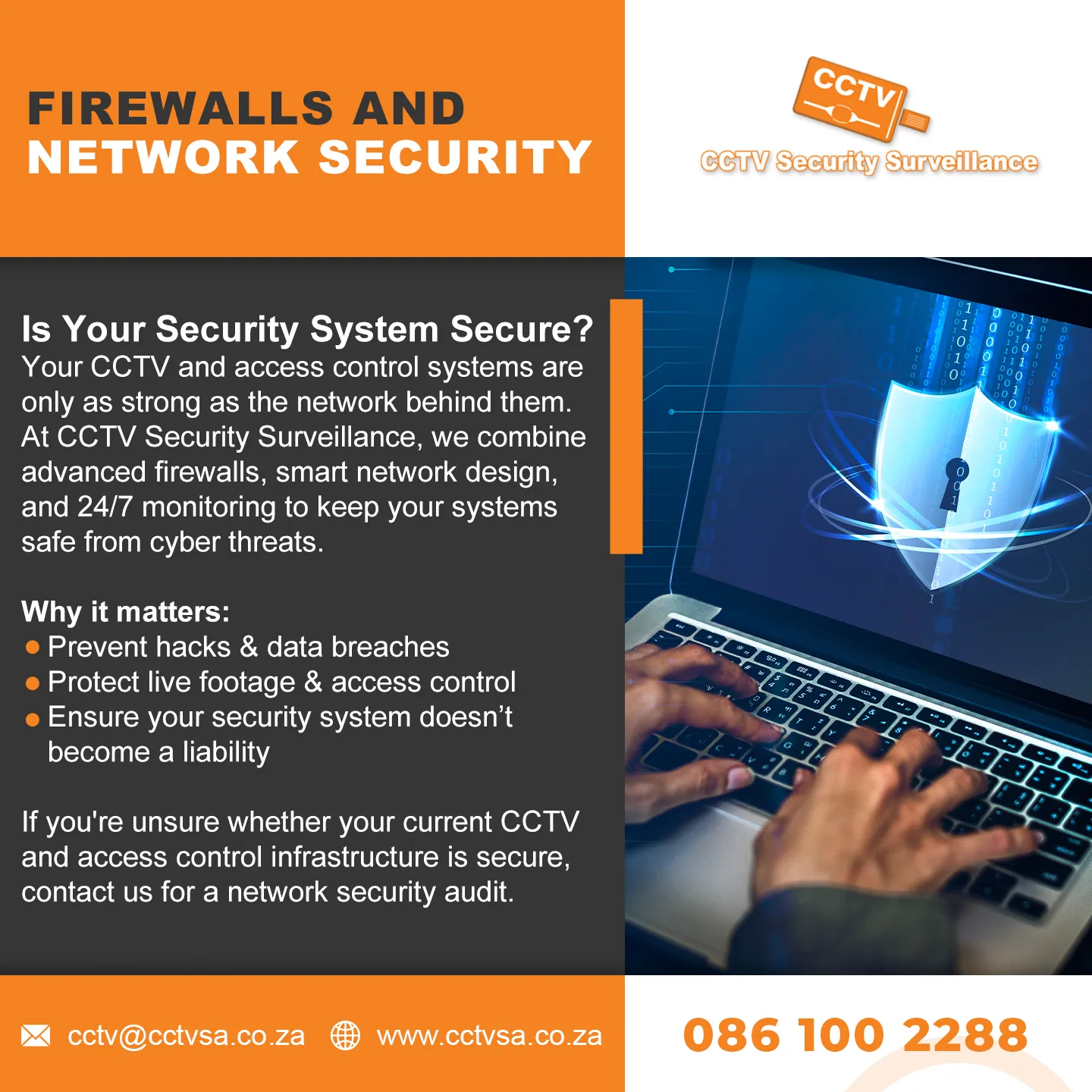 Firewalls and network security for CCTV: preventing hacks and keeping live footage and access control safe