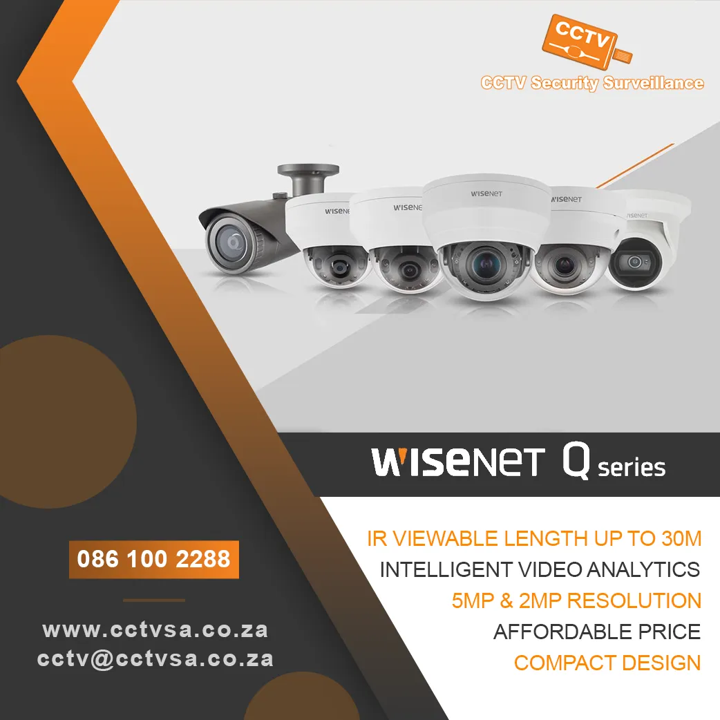 Hanwha Wisenet Q series dome and bullet CCTV cameras: 30m IR, video analytics and 2MP to 5MP resolution